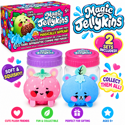 Magic Jellykins Water-Activated 3-Inch Surprise Toys 2-Pack - Exclusive Color-Changing Toy Truck - Water Table Playset - Authentic Details - Pretend Play Gifts..