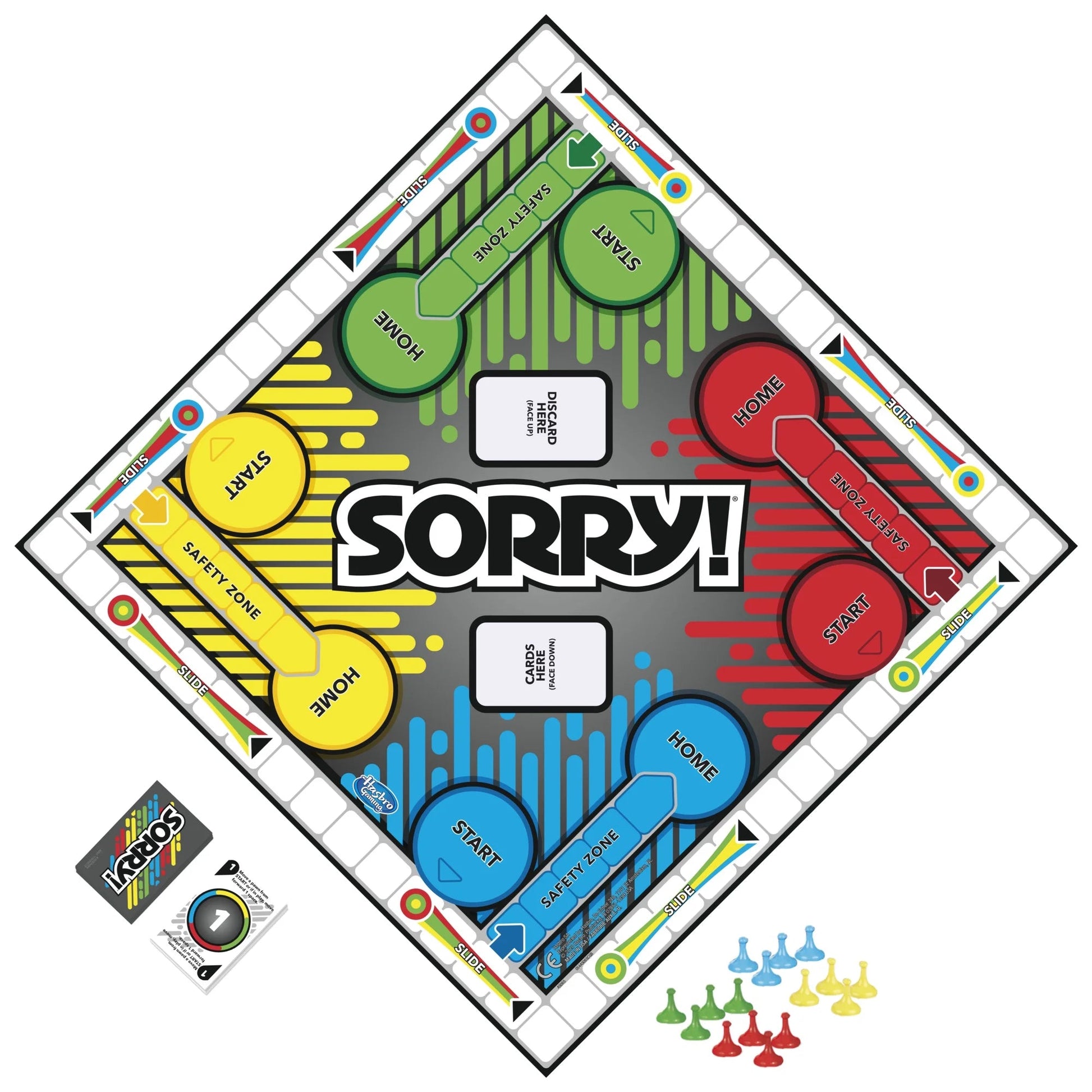 Sorry! Board Game for Kids, Classic Hasbro Board Game; Each Player Gets 4 Pawns, Teacher School Supplies, Ages 6+ nirvanaguru