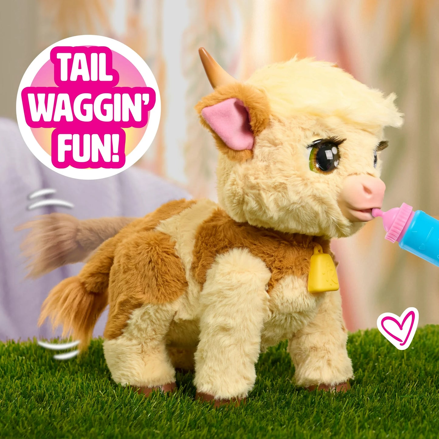 furReal Maggie the Feed & Follow Cow, 11 Inch Interactive Plush Cow, Boys and Girls Ages 4 Up nirvanaguru