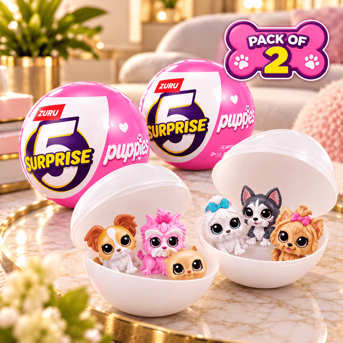 5 Surprise Puppies Capsule – 2 Pack