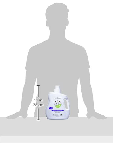 ATTITUDE Liquid Laundry Detergent, EWG Verified, HE Compatible, Plant-Based & Vegan, Natural Laundry Soap, Mountain Fresh Scent, 40 Loads, 67.6 Fl Oz Nirvana Guru