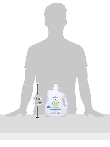 ATTITUDE Liquid Laundry Detergent, EWG Verified, HE Compatible, Plant-Based & Vegan, Natural Laundry Soap, Mountain Fresh Scent, 40 Loads, 67.6 Fl Oz Nirvana Guru
