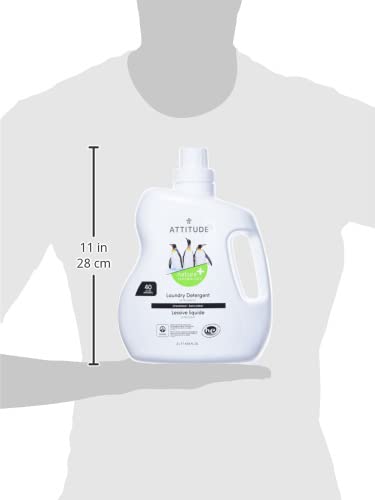 ATTITUDE Liquid Laundry Detergent, EWG Verified, HE Compatible, Plant-Based & Vegan, Natural Laundry Soap, Mountain Fresh Scent, 40 Loads, 67.6 Fl Oz Nirvana Guru
