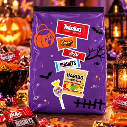 Hershey Assorted Halloween Candy Bulk Bag, 55.33 oz, 180 Pieces