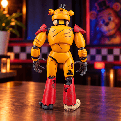 Jazwares Five Nights at Freddy's Endo-Series Glamrock 6-in Action Figure with Freddy and Shattered Glamrock Freddy Parts