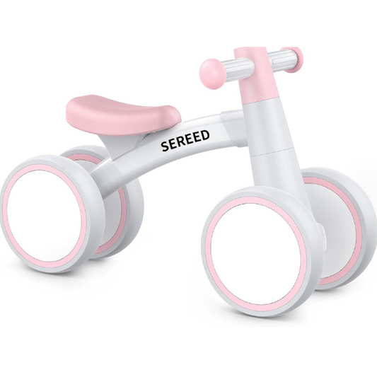 SEREED Baby Balance Bike for 1 Year Old Boys Girls 12-24 Month Toddler Balance Bike, 4 Wheels Toddler First Bike, First Birthday Gifts Nirvana Guru