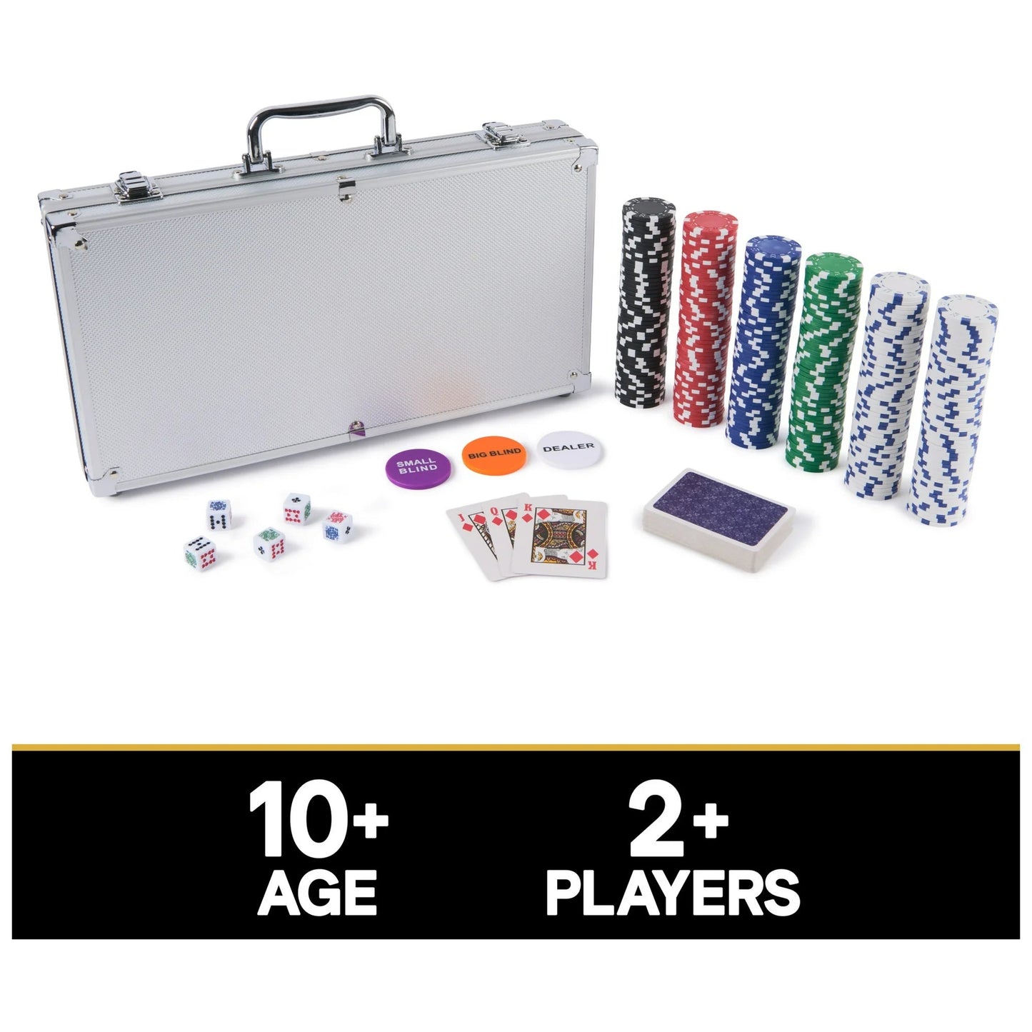 Spin Master Games, Cardinal Classics, 300-Piece Poker Set with Aluminum Case, Ages 8 and up nirvanaguru