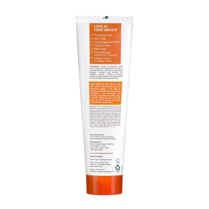 Himalaya Botanique Turmeric & Coconut Oil Whitening Antiplaque Herbal Toothpaste, Whitens Teeth, Fluoride Free, No Artificial Flavors, SLS Free, Vegan, Cruelty Free, Foaming, Mint Flavor, 4 Oz, 1 Pack - Nirvana Guru