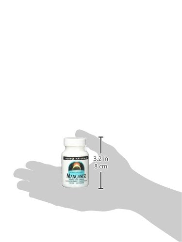 Source Naturals Manganese, Amino Acid Chelate - Supports Energy Production - 250 Tablets Nirvana Guru