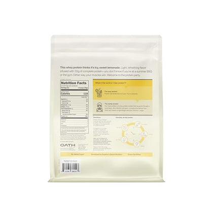Clear Whey Isolate Protein Powder, Frosty Lemonade, 20g Complete Protein per Serving, No Added Sugar, Grass-Fed, 21 Servings Nirvana Guru