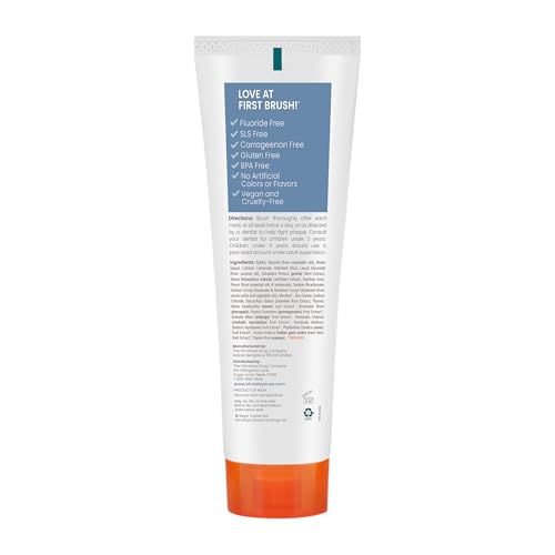 Himalaya Botanique Whitening Antiplaque Toothpaste with Xylitol, Fluoride Free, for Plaque Reduction & Gentle Whitening, 4 oz - Nirvana Guru
