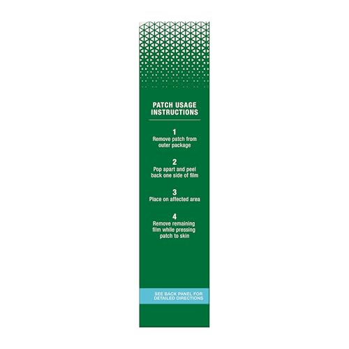Biofreeze Large Pain Relief Patches, Menthol Pain Patches for Lower Back, Neck, Knee, & Shoulder, Comfortable & Flexible Fabric Stays in Place, FSA Eligible, 5 ct