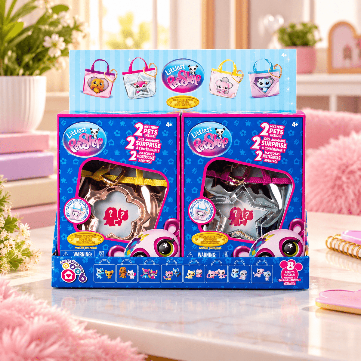 Littlest Pet Shop Deluxe Surprise Reveal Collectible Figures Divas on the Go – 6pc