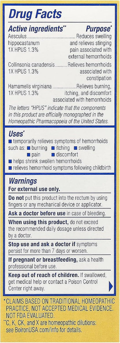 Boiron HemCalm Ointment for Hemorrhoid Relief of Pain, Itching, Swelling or Discomfort - 1 oz - Nirvana Guru