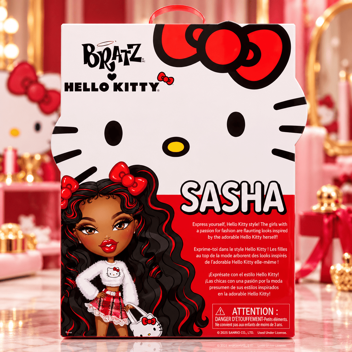 Bratz x Hello Kitty Sasha Fashion Doll with Outfit and Accessories