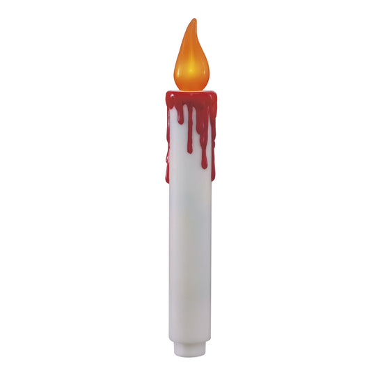 White Hanging Candle Lights, 4PC, Orange LED Flickering Flame, Battery Operated, 7in, Halloween Indoor, by Way To Celebrate nirvanaguru