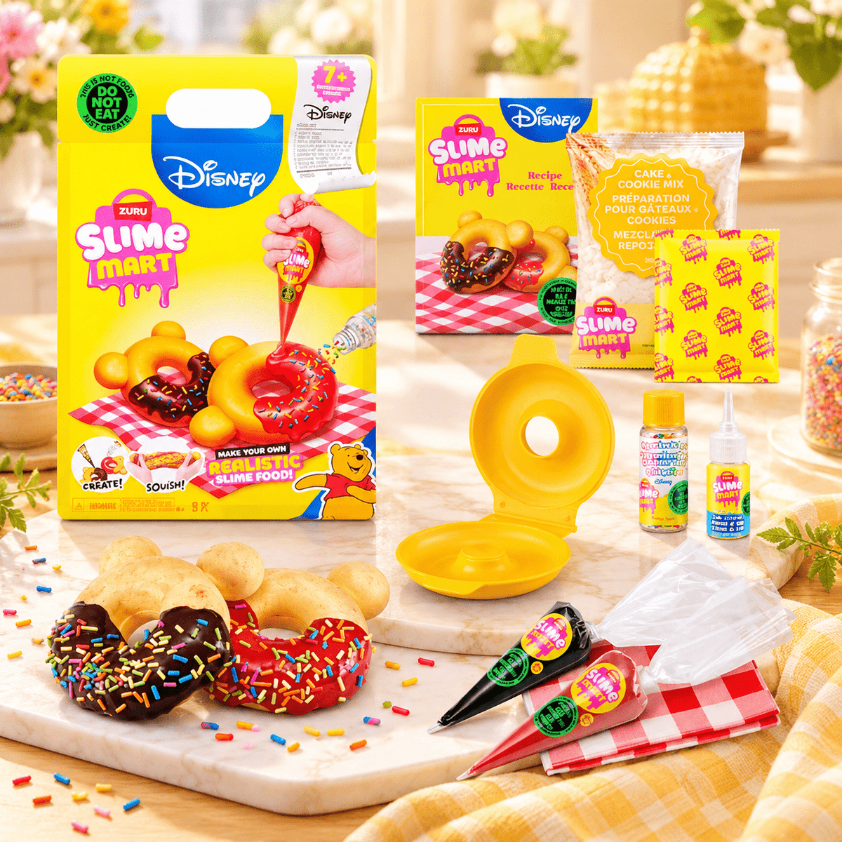 Slime Mart Disney Shopping Bag Winnie the Pooh Donuts by ZURU – DIY Slime Kit, Pack of 2 — 1 Pack
