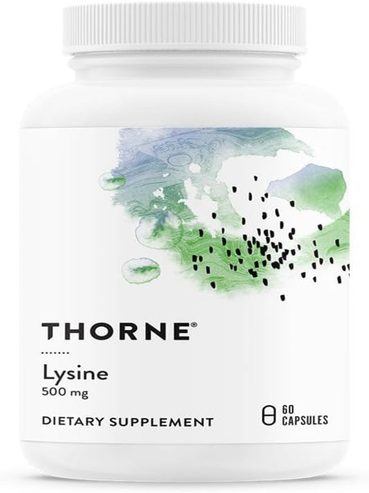 THORNE Lysine - Essential Amino Acid for Skin Health, Energy Production, and Immune Function* - 500 mg - 60 Capsules - Nirvana Guru