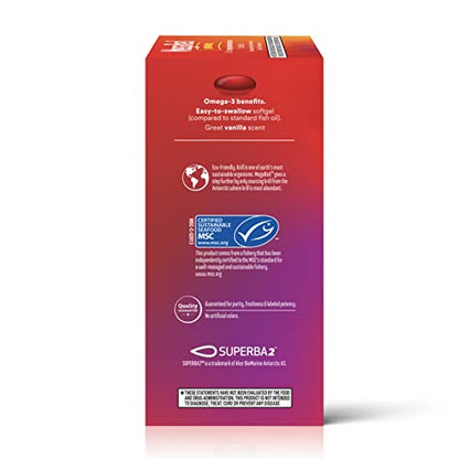 MegaRed - Omega-3 Krill Oil 350mg Softgels (130 Count in A Bottle), EPA & DHA Omega-3 Fatty Acids with No Fishy Aftertaste Unlike Fish Oil, Contains Antioxidant Astaxanthin - Nirvana Guru