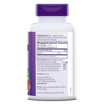 Natrol Melatonin 3 mg Time Release, Dietary Supplement to Minimize Wake Ups, Nighttime Sleep Aid, 100 Tablets, Up to a 100 Day Supply Nirvana Guru