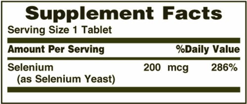 Nature's Bounty Selenium, Supports Prostate and Immune System Health, 200 mcg, 100 Tablets Nirvana Guru