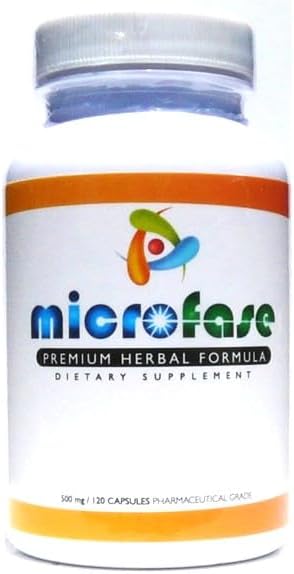 Microfase-Premium Herbal Formula - Intestinal Cleanse to Support Balanced Flora Levels - 120 Capsules Nirvana Guru