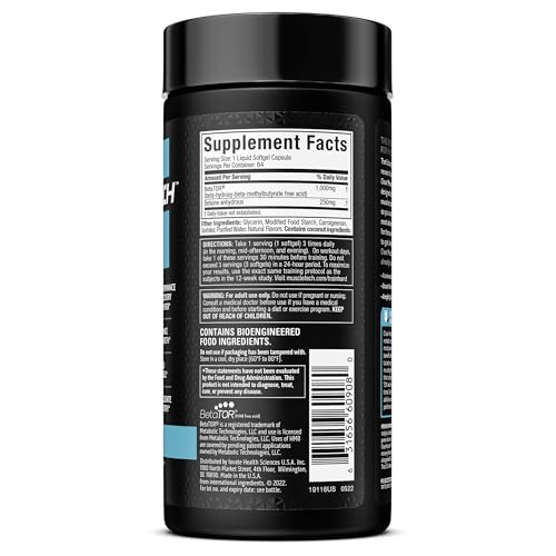 Muscletech HMB Supplements 1000mg, Clear Muscle (42 Liquid Softgels) - Highest Grade HMB for Lean Muscle & Recovery - HMB Free Acid Muscle Supplement - Help Decrease Muscle Breakdown Nirvana Guru