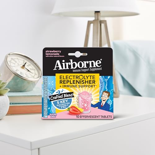 Airborne® Effervescent Tablets - Electrolyte Replenisher - Strawberry Lemon 72/10 ct. Nirvana Guru