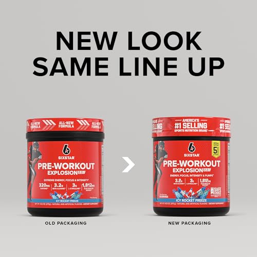 Six Star Pre-Workout Powder for Men & Women, Fruit Punch (30 Servings) - Preworkout Explosion 2.0 Energy Powder Drink Mix with Beta-Alanine & Caffeine - Sports Nutrition Supplement Products Nirvana Guru
