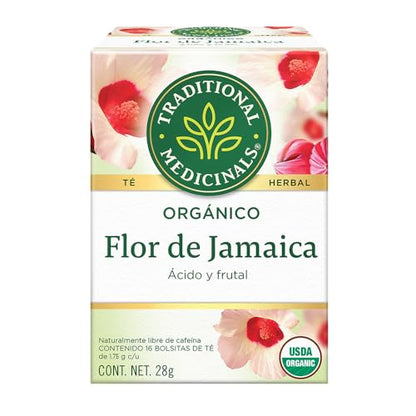 Traditional Medicinals - Organic Hibiscus Herbal Tea (6 Pack) - Supports Heart Health - 96 Tea Bags Total - Nirvana Guru