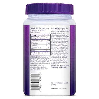 Natrol Melatonin Gummies, Sleep Support for Adults, Melatonin 10 mg, 140 Strawberry-Flavored, Up to 70 Days