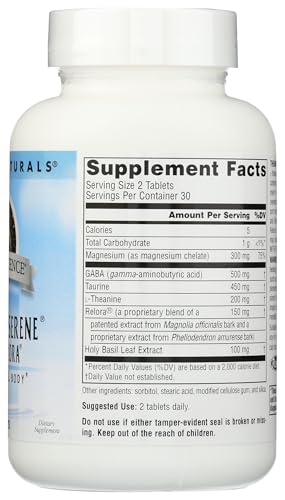 Source Naturals Theanine Serene with Relora, Calm Mind and Body* - 120 Tablets - Nirvana Guru