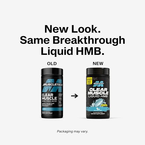 Muscletech HMB Supplements 1000mg, Clear Muscle (42 Liquid Softgels) - Highest Grade HMB for Lean Muscle & Recovery - HMB Free Acid Muscle Supplement - Help Decrease Muscle Breakdown Nirvana Guru