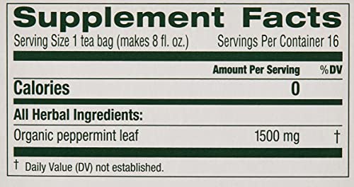 Traditional Medicinals Tea Peppermint Organic, 16 ct - Nirvana Guru