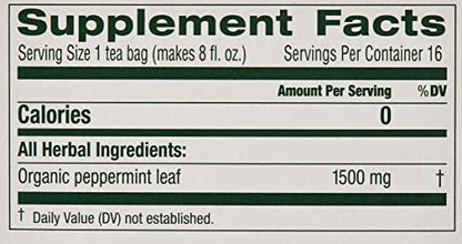 Traditional Medicinals Tea Peppermint Organic, 16 ct - Nirvana Guru