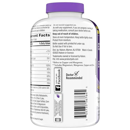 Caltrate Chewables 600 +D3 Plus Minerals Calcium and Vitamin D, Sugar Free, Cherry, Orange and Fruit Punch, 155 count Nirvana Guru