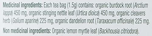Traditional Medicinals Tea, Organic Everyday Detox Lemon, Supports Healthy Skin & Liver Function, Detox, 16 Tea Bags - Nirvana Guru