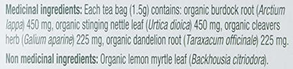 Traditional Medicinals Tea, Organic Everyday Detox Lemon, Supports Healthy Skin & Liver Function, Detox, 16 Tea Bags - Nirvana Guru