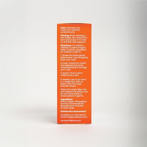 Profi™ Everyday Nasal Spray - Helps Defend Against Airborne Germs and Allergies, Lasts Up to 8 Hours, Advanced Nasal Spray for Air Travel, Work, Conferences & Indoor Gatherings - 90 Sprays, 0.29 FL OZ Nirvana Guru