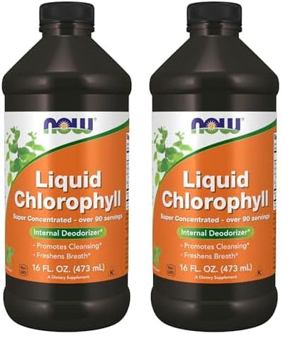 NOW Foods Supplements, Liquid Chlorophyll, Super Concentrated, Internal Deodorizer*,Boost Energy, Mint Flavor, 16-Ounce - Nirvana Guru
