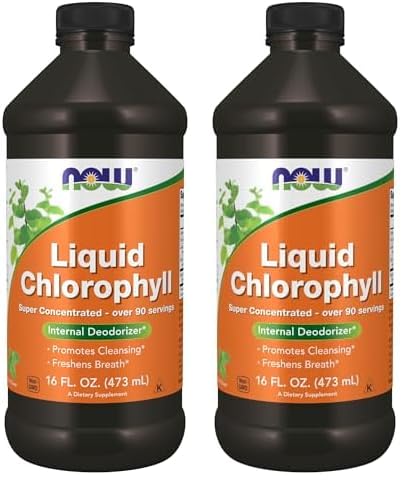 NOW Foods Supplements, Liquid Chlorophyll, Super Concentrated, Internal Deodorizer*,Boost Energy, Mint Flavor, 16-Ounce - Nirvana Guru