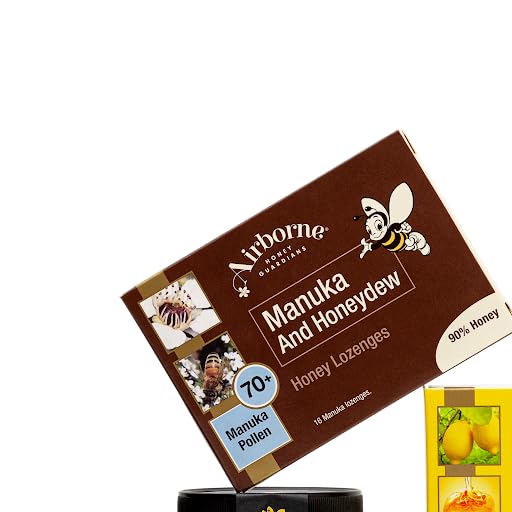 Airborne (New Zealand) Manuka Honey & Honeydew Lozenges (16 x 0.1oz) Nirvana Guru