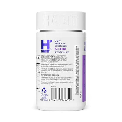 Habit Libido Supplement 2 Pack (120 Capsules) - New Look, Natural Aphrodisiac Blend with Maca, Ashwagandha L-Arginine, Supports Energy and Performance, Vegan, Non-GMO