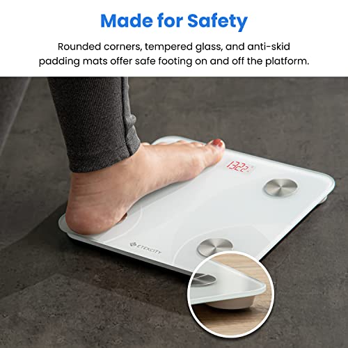Etekcity Smart Scale for Body Weight FSA HSA Store Eligible, Bathroom Digital Weighing Scale with BMI, Body Fat, Muscle Mass, Accurate Bluetooth Home User Health Equipment Sync Apps Nirvana Guru