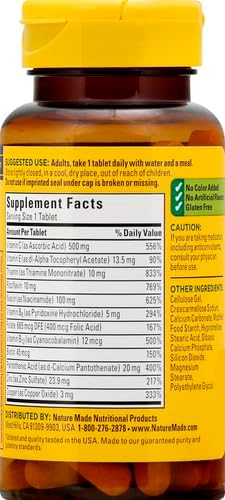 Nature Made Stress B Complex with Vitamin C and Zinc, Dietary Supplement for Immune Support, 75 Tablets, 75 Day Supply - Nirvana Guru