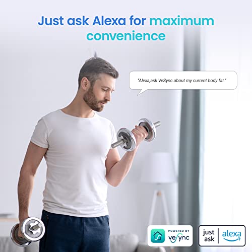 Etekcity Smart Scale for Body Weight FSA HSA Store Eligible, Bathroom Digital Weighing Scale with BMI, Body Fat, Muscle Mass, Accurate Bluetooth Home User Health Equipment Sync Apps Nirvana Guru
