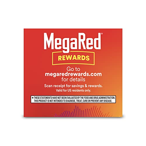 MegaRed - Omega-3 Krill Oil 350mg Softgels (130 Count in A Bottle), EPA & DHA Omega-3 Fatty Acids with No Fishy Aftertaste Unlike Fish Oil, Contains Antioxidant Astaxanthin - Nirvana Guru