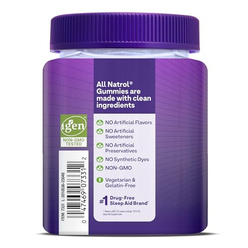 Natrol Melatonin Gummies, Sleep Support for Adults, Melatonin 10 mg, 140 Strawberry-Flavored, Up to 70 Days