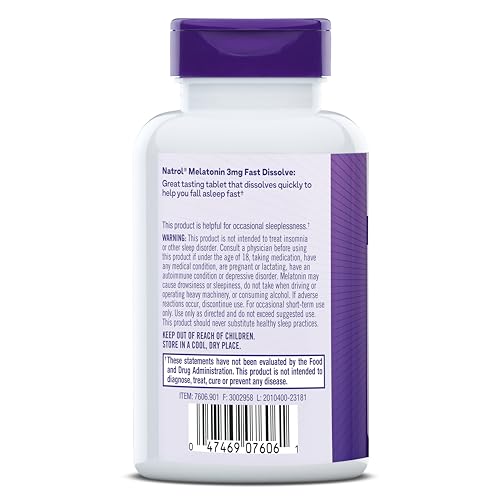 Natrol Melatonin 3 mg Time Release, Dietary Supplement to Minimize Wake Ups, Nighttime Sleep Aid, 100 Tablets, Up to a 100 Day Supply Nirvana Guru
