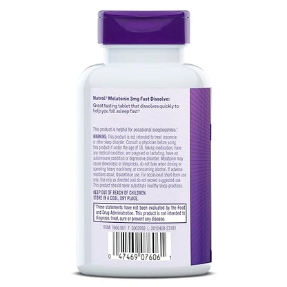 Natrol Melatonin 3 mg Time Release, Dietary Supplement to Minimize Wake Ups, Nighttime Sleep Aid, 100 Tablets, Up to a 100 Day Supply Nirvana Guru